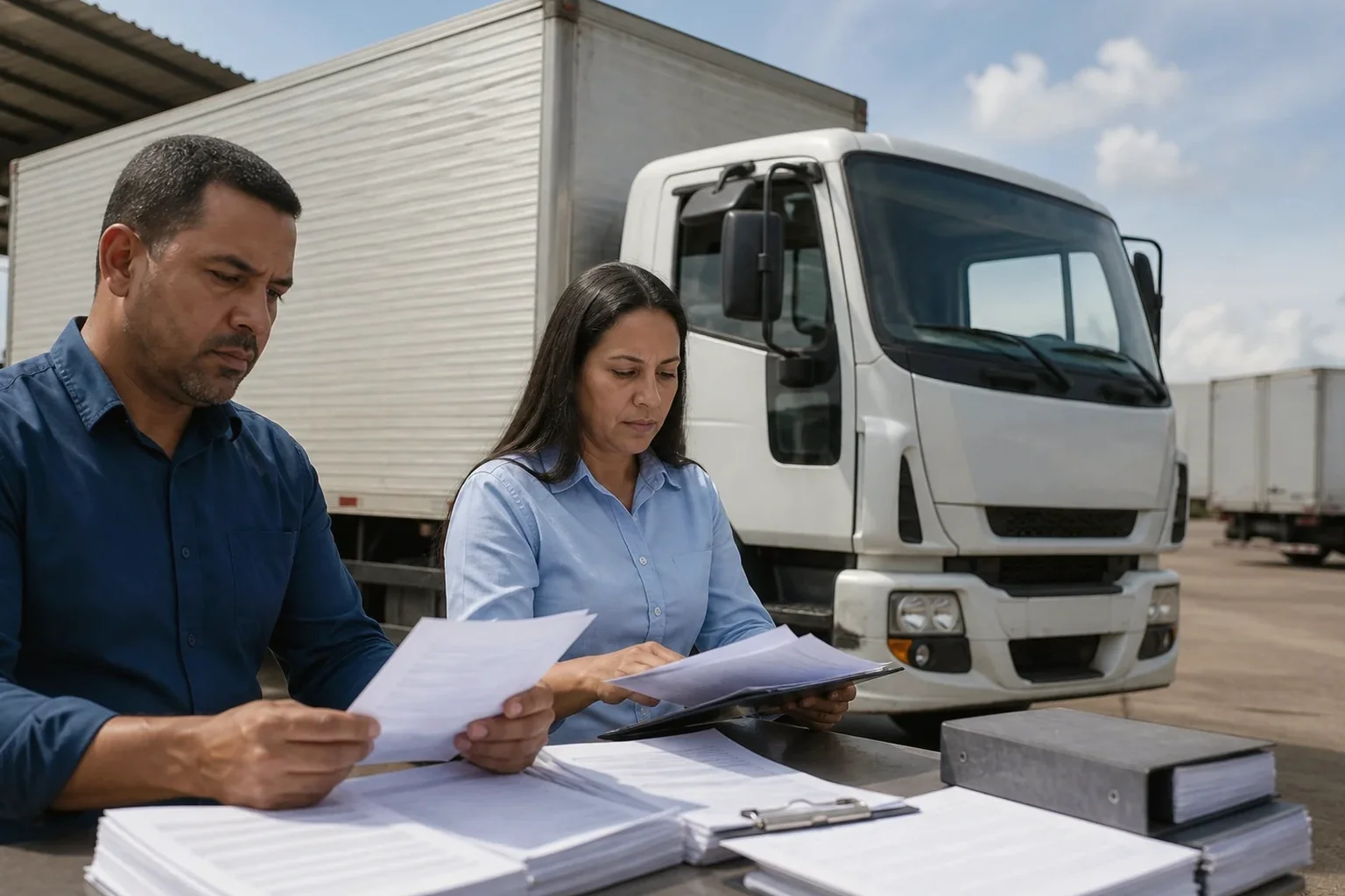 Profissional ajudando cliente no processo de cadastramento na ANTT.